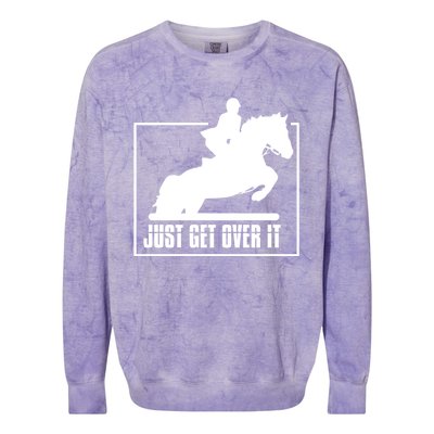 English Riding Hunter Jumper Horse Riding Gift Colorblast Crewneck Sweatshirt