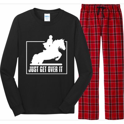 English Riding Hunter Jumper Horse Riding Gift Long Sleeve Pajama Set