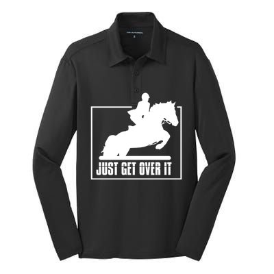 English Riding Hunter Jumper Horse Riding Gift Silk Touch Performance Long Sleeve Polo