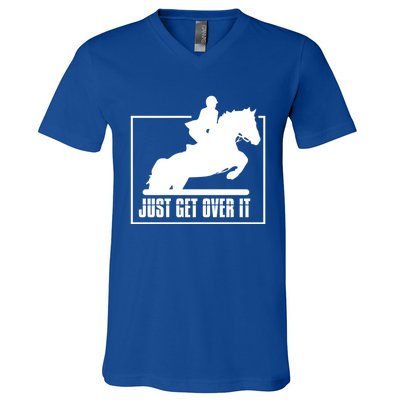 English Riding Hunter Jumper Horse Riding Gift V-Neck T-Shirt