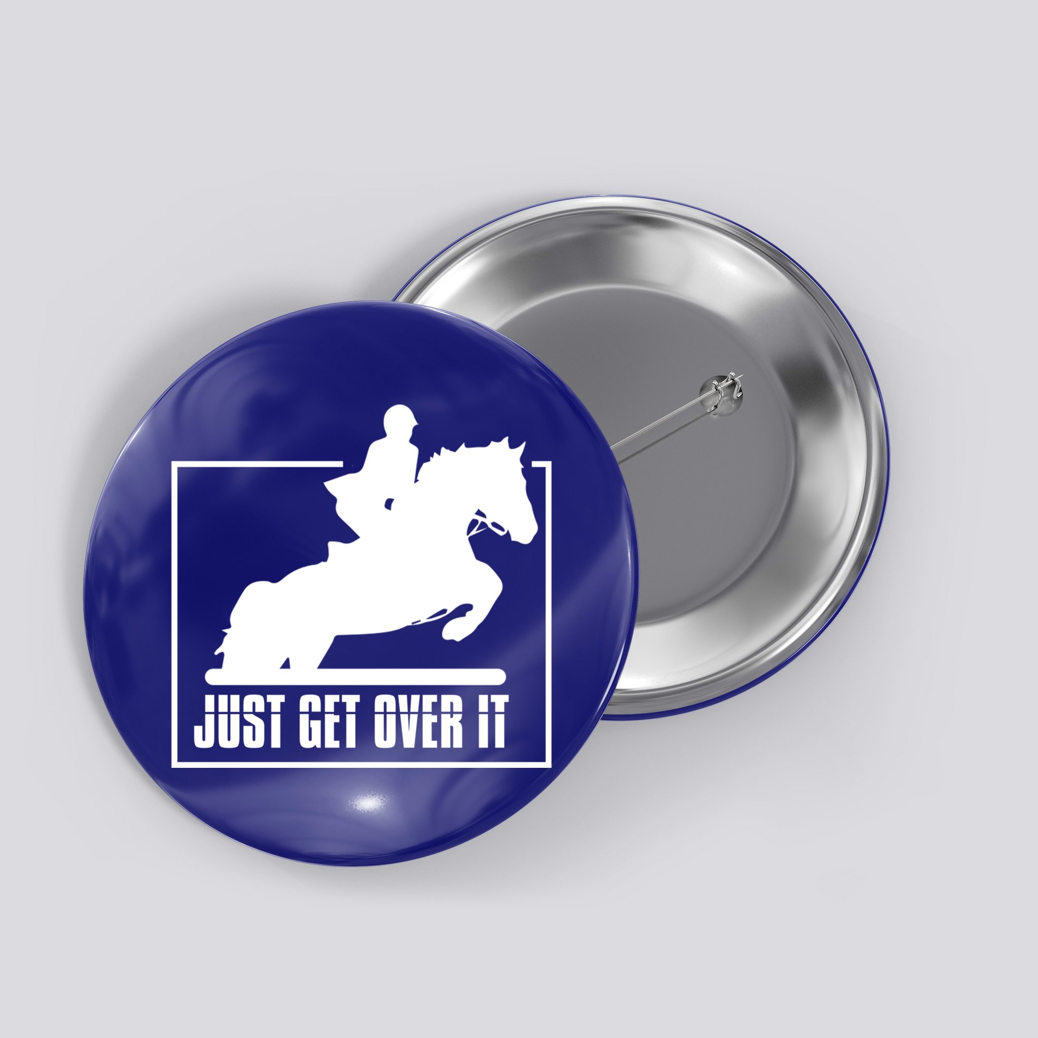 English Riding Hunter Jumper Horse Riding Gift Button