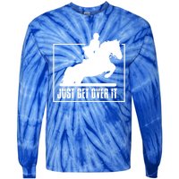 English Riding Hunter Jumper Horse Riding Gift Tie-Dye Long Sleeve Shirt