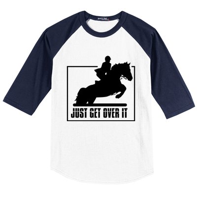 English Riding Hunter Jumper Horse Riding Gift Baseball Sleeve Shirt