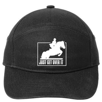 English Riding Hunter Jumper Horse Riding Gift 7-Panel Snapback Hat