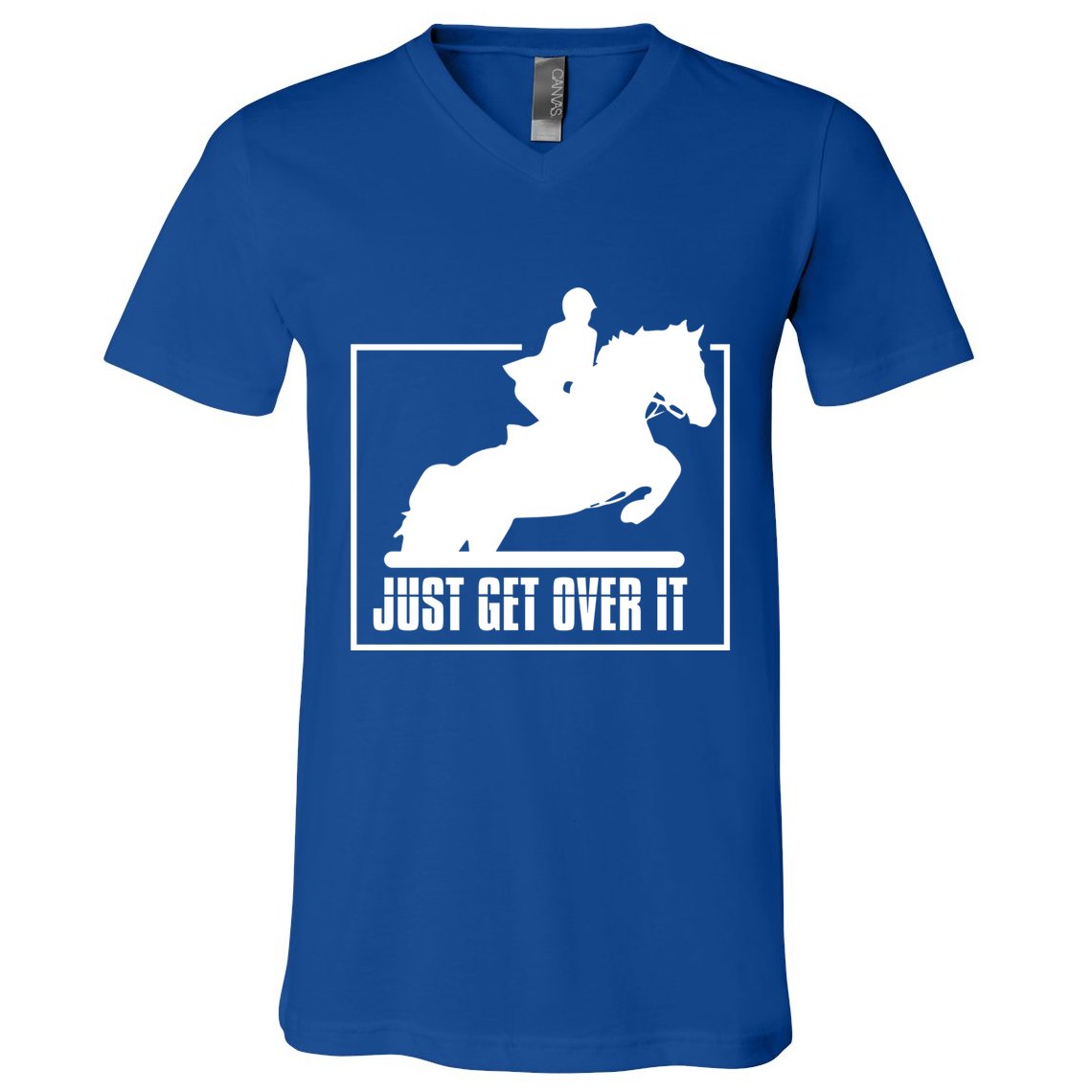English Riding Hunter Jumper Horse Riding Gift V-Neck T-Shirt