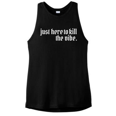 Emo Rock Here To Kill The Vibe Emo Ska Pop Punk Band Music Ladies PosiCharge Tri-Blend Wicking Tank