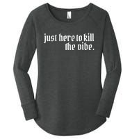 Emo Rock Here To Kill The Vibe Emo Ska Pop Punk Band Music Women's Perfect Tri Tunic Long Sleeve Shirt