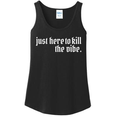 Emo Rock Here To Kill The Vibe Emo Ska Pop Punk Band Music Ladies Essential Tank