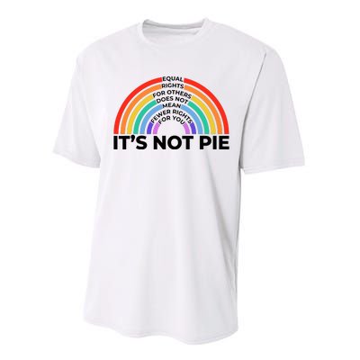 Equal Rights It’S Not Pie Lgbt Rainbow Performance Sprint T-Shirt