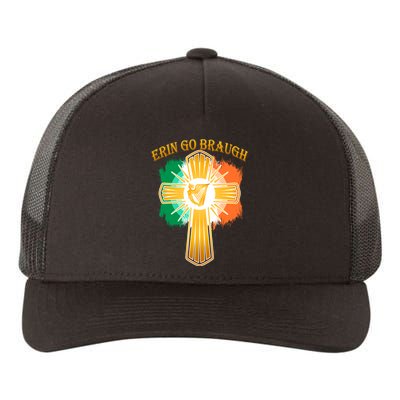 Erin Go Braugh St. Patrick's Day Yupoong Adult 5-Panel Trucker Hat