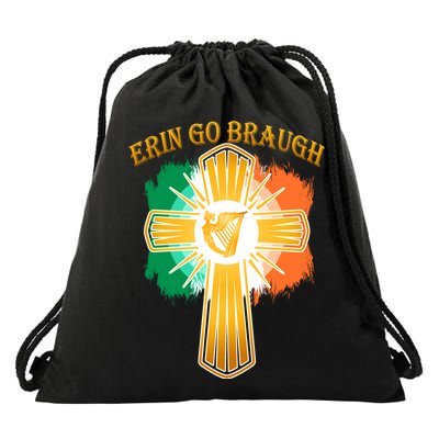 Erin Go Braugh St. Patrick's Day Drawstring Bag