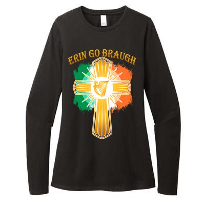 Erin Go Braugh St. Patrick's Day Womens CVC Long Sleeve Shirt