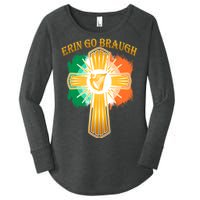 Erin Go Braugh St. Patrick's Day Women's Perfect Tri Tunic Long Sleeve Shirt