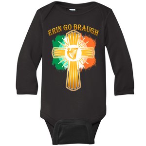 Erin Go Braugh St. Patrick's Day Baby Long Sleeve Bodysuit