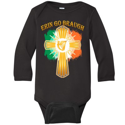 Erin Go Braugh St. Patrick's Day Baby Long Sleeve Bodysuit