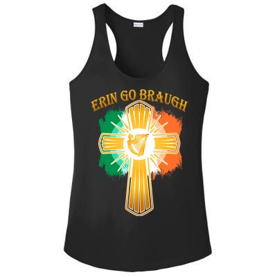 Erin Go Braugh St. Patrick's Day Ladies PosiCharge Competitor Racerback Tank