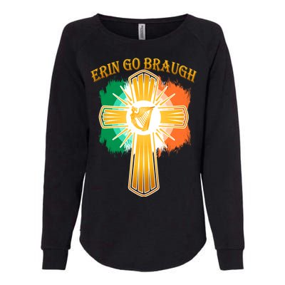 Erin Go Braugh St. Patrick's Day Womens California Wash Sweatshirt