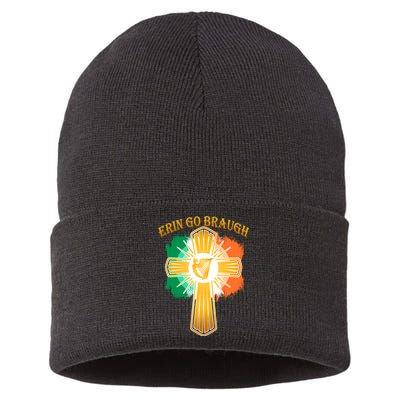 Erin Go Braugh St. Patrick's Day Sustainable Knit Beanie