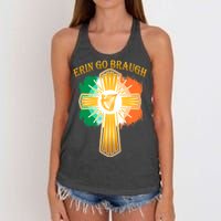 Erin Go Braugh St. Patrick's Day Women's Knotted Racerback Tank