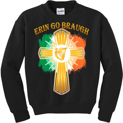 Erin Go Braugh St. Patrick's Day Kids Sweatshirt