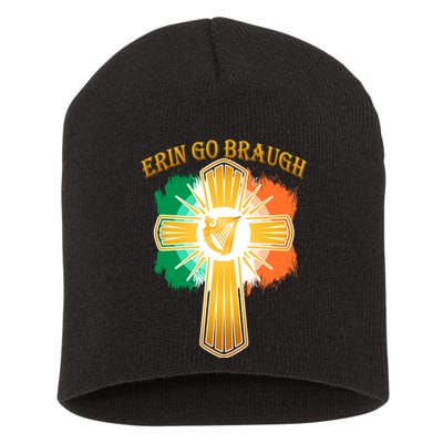 Erin Go Braugh St. Patrick's Day Short Acrylic Beanie