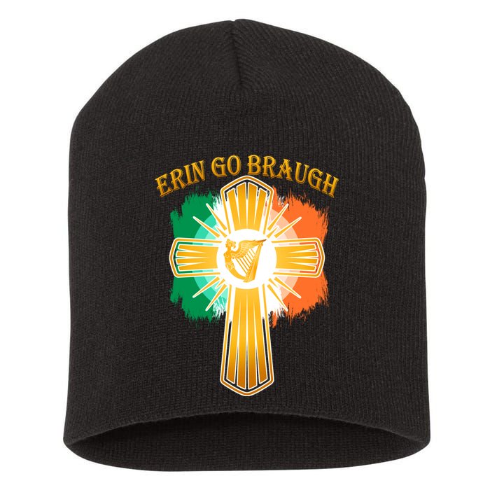 Erin Go Braugh St. Patrick's Day Short Acrylic Beanie