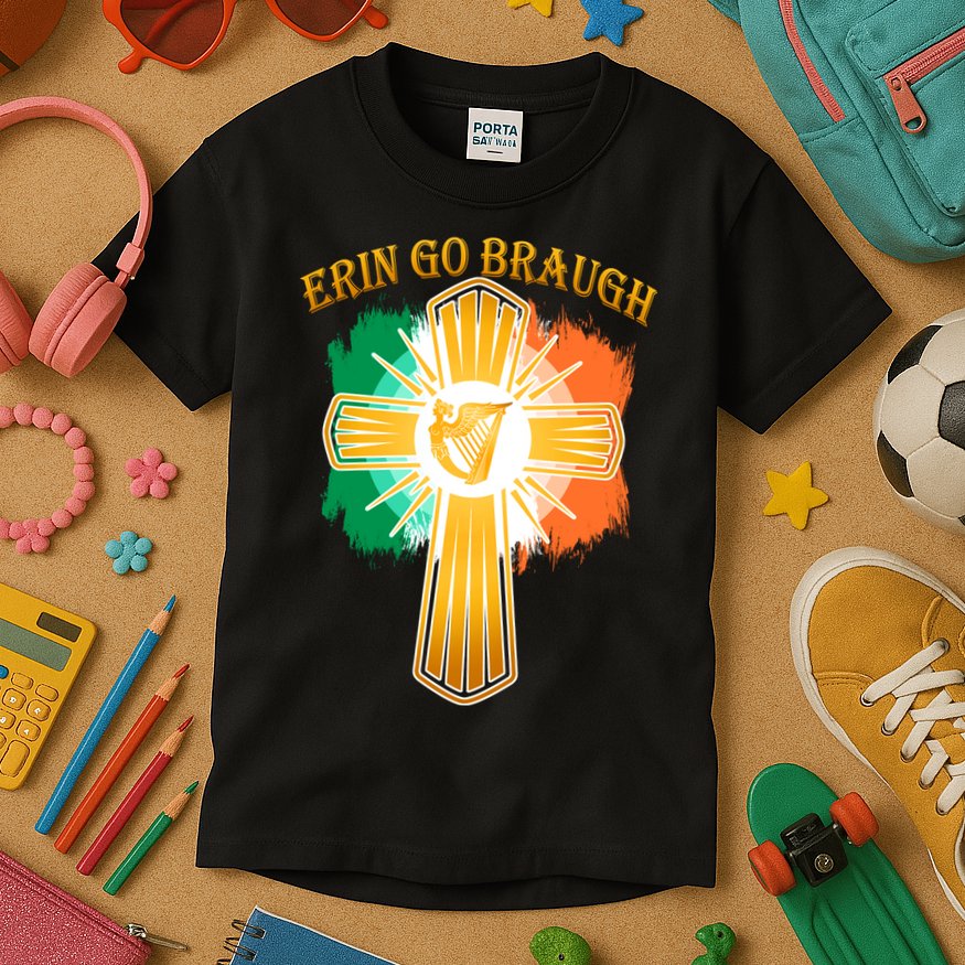 Erin Go Braugh St. Patrick's Day Kids T-Shirt