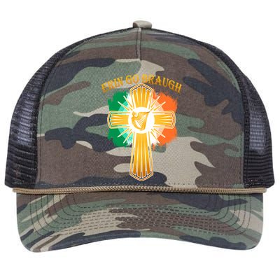 Erin Go Braugh St. Patrick's Day Retro Rope Trucker Hat Cap