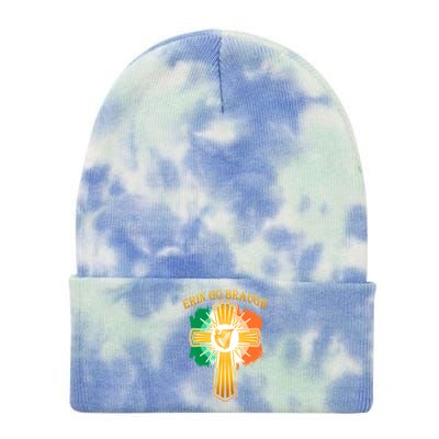 Erin Go Braugh St. Patrick's Day Tie Dye 12in Knit Beanie