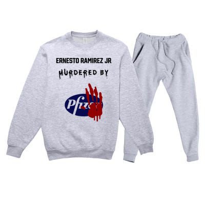 Ernesto Ramirez Jr Murdered By Pfizer Premium Crewneck Sweatsuit Set