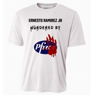 Ernesto Ramirez Jr Murdered By Pfizer Cooling Performance Crew T-Shirt