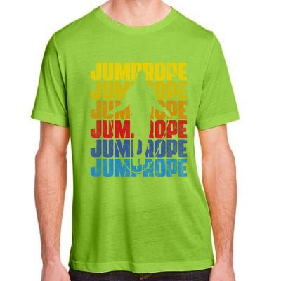 Expert Rope Jumper Retro Cardio Exercise Jumprope Lover Gift Adult ChromaSoft Performance T-Shirt