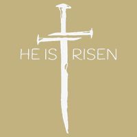 Easter Resurrection Jesus He Is Risen Cross Gift T-Shirt