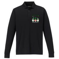 ER Registrar Love Shenanigans Gnomes Nurse St Patricks Day Performance Long Sleeve Polo