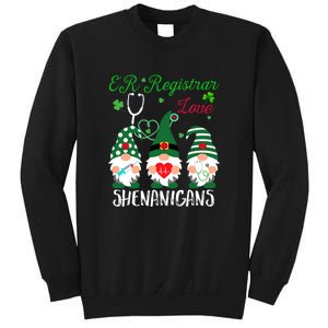 ER Registrar Love Shenanigans Gnomes Nurse St Patricks Day Sweatshirt