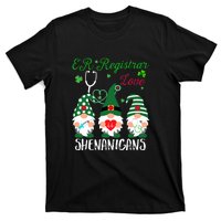 ER Registrar Love Shenanigans Gnomes Nurse St Patricks Day T-Shirt