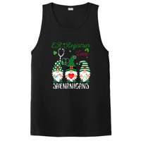 ER Registrar Love Shenanigans Gnomes Nurse St Patricks Day PosiCharge Competitor Tank