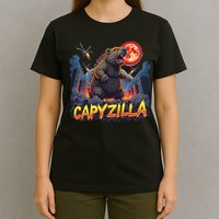 Epic Rodent Monster Movie Fans Child Capybara Enthusiasts Capyzilla Funny Giant Capybara T-Shirt