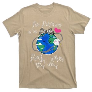 Earth Rotation Makes My Day Fun T-Shirt