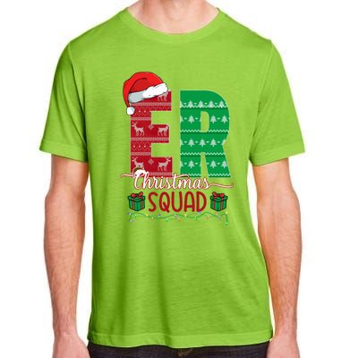 Emergency Room Nursing Xmas Squad Er Nurse Ugly Christmas Pj Meaningful Gift Adult ChromaSoft Performance T-Shirt