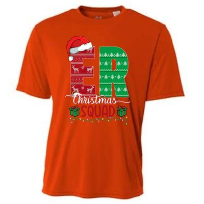 Emergency Room Nursing Xmas Squad Er Nurse Ugly Christmas Pj Meaningful Gift Cooling Performance Crew T-Shirt