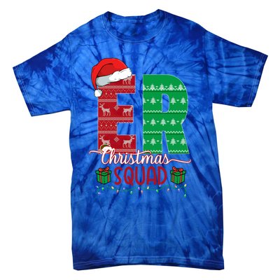 Emergency Room Nursing Xmas Squad Er Nurse Ugly Christmas Pj Meaningful Gift Tie-Dye T-Shirt