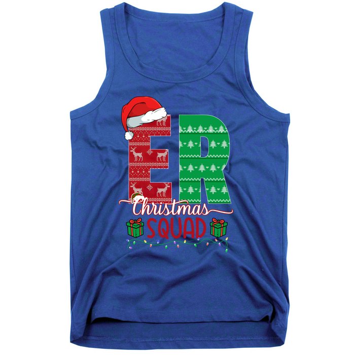 Emergency Room Nursing Xmas Squad Er Nurse Ugly Christmas Pj Meaningful Gift Tank Top