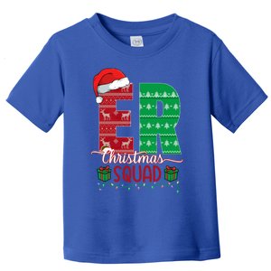 Emergency Room Nursing Xmas Squad Er Nurse Ugly Christmas Pj Meaningful Gift Toddler T-Shirt