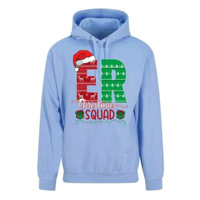 Emergency Room Nursing Xmas Squad Er Nurse Ugly Christmas Pj Meaningful Gift Unisex Surf Hoodie