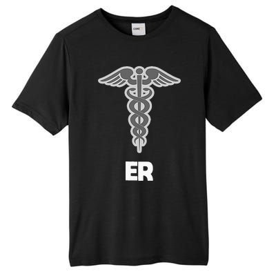 Emergency Room Nurse Caduceus Symbol Tall Fusion ChromaSoft Performance T-Shirt