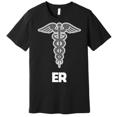 Emergency Room Nurse Caduceus Symbol Premium T-Shirt