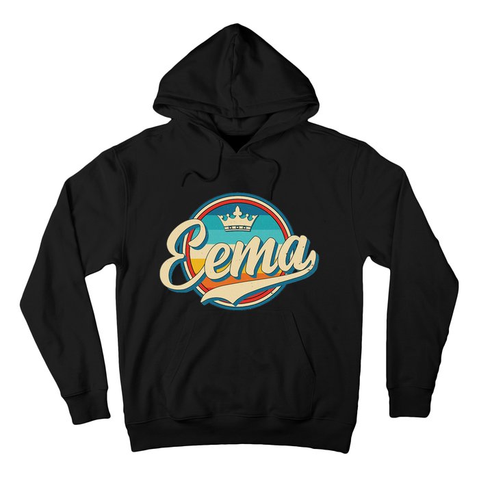 Eema Retro Name Funny Vintage Style Mother Mama Hoodie