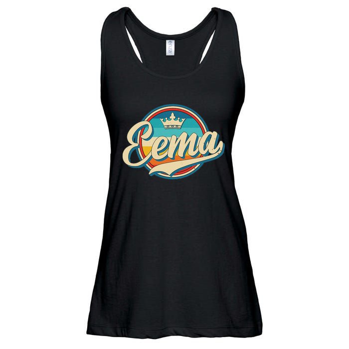 Eema Retro Name Funny Vintage Style Mother Mama Ladies Essential Flowy Tank