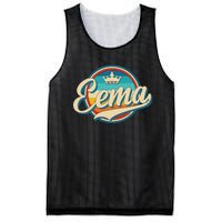 Eema Retro Name Funny Vintage Style Mother Mama Mesh Reversible Basketball Jersey Tank